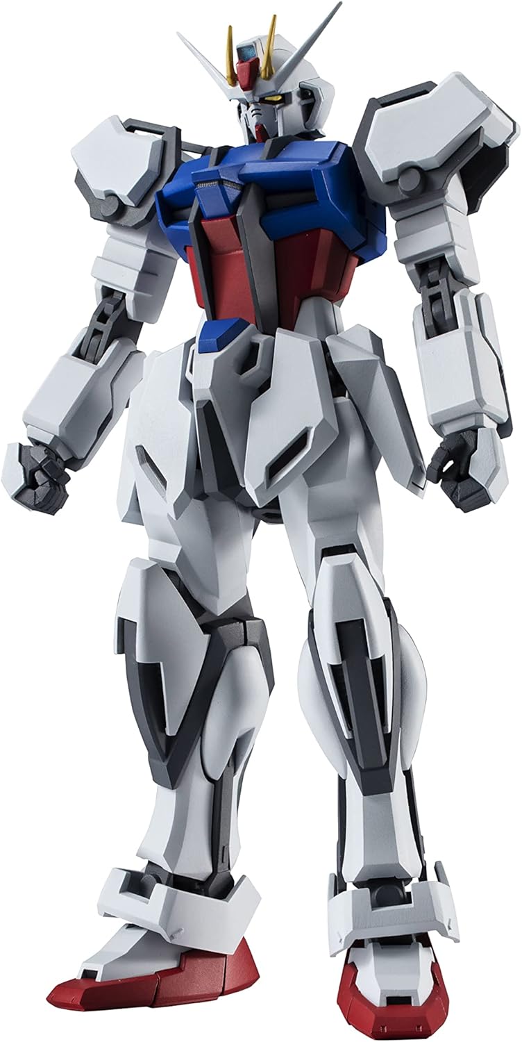 TAMASHII NATIONS ROBOT SPIRITS Mobile Suit Gundam SEED GAT-X105 Strike Gundam Ver. A.N.I.M.E. (Reissue Version) Approx. 4.9 inches (125 mm) PVC & ABS Pre-painted Articulated Action Figure