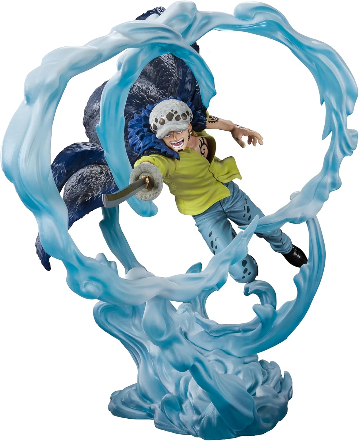 Bandai Spirits BAS63240 Figuarts Zero One Piece Trafalgar Law - Three Captains Onigashima Monster Decisive Battle - Approx. 9.5 inches (240 mm), ABS & PVC Pre-painted Complete Figure