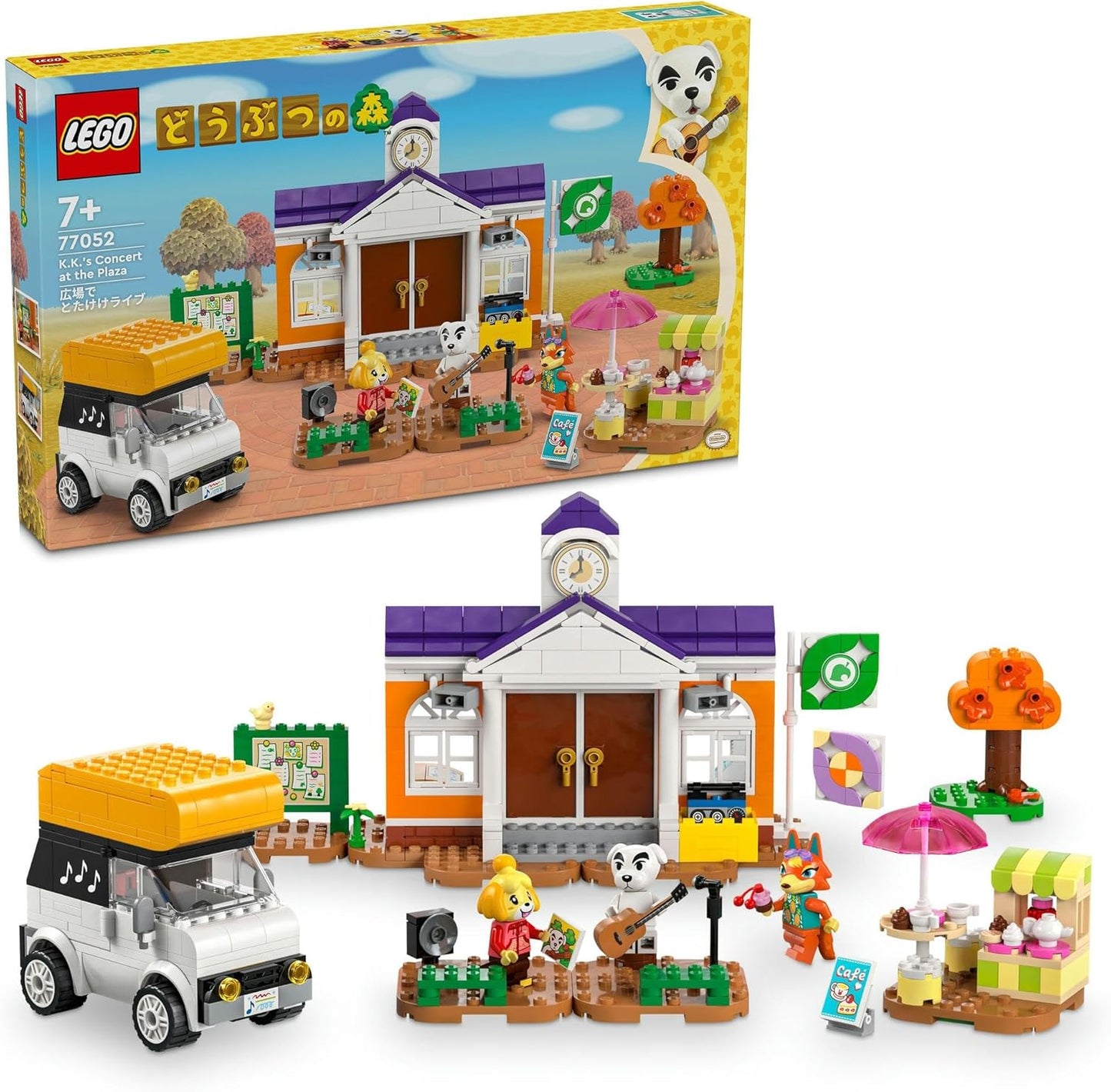 LEGO 77052 Animal Crossing: K.K. Slider Concert Toy, Present, Blocks, Boys, Girls, Children, 7, 8, 9 Years, Elementary School Students, Game, Pretend Play, Role Play