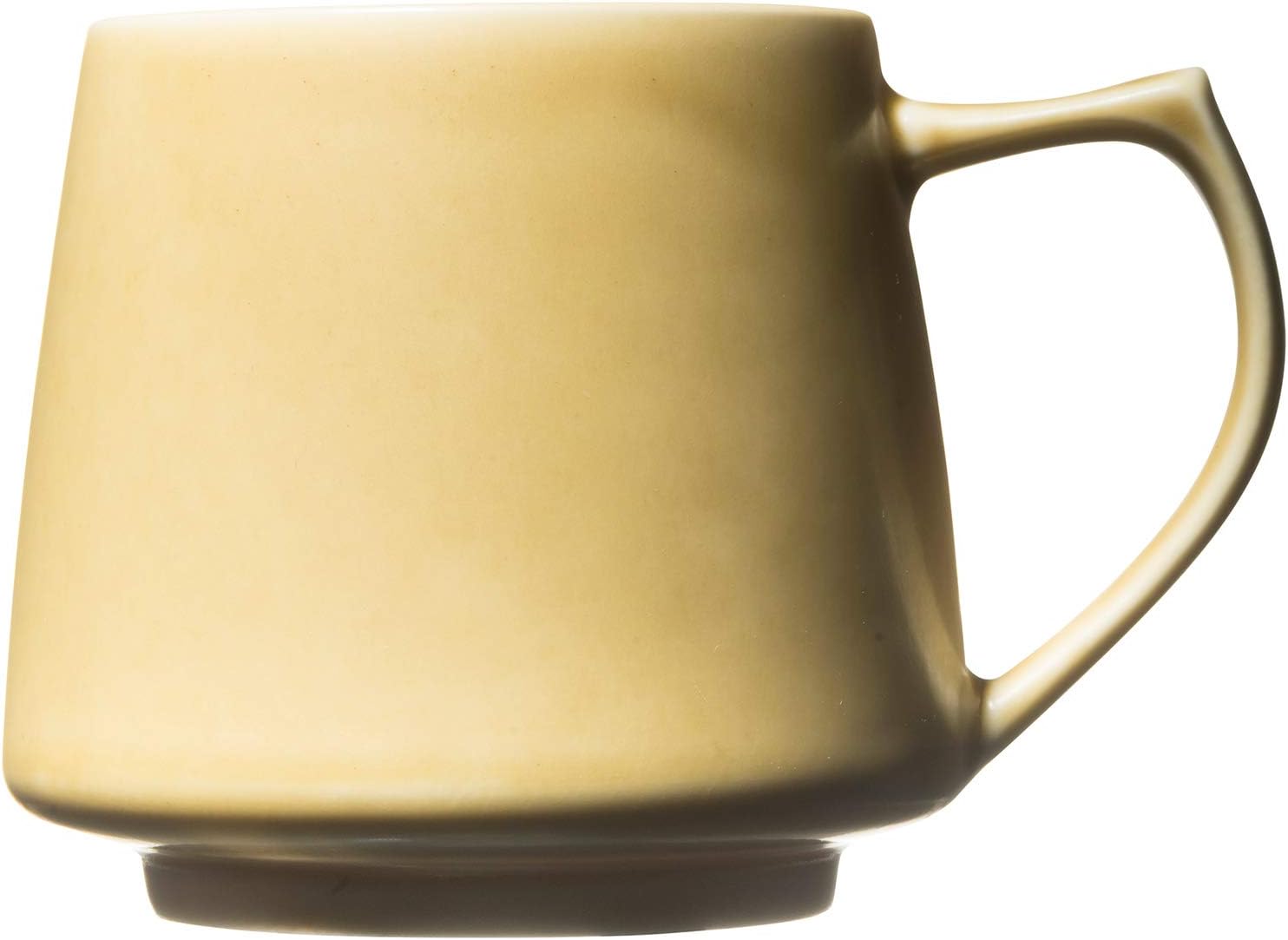 Cores C811YL Yellow Mug, 11.8 fl oz (320 ml), Made in Japan, Microwave, Dishwasher Safe, Delicate Made