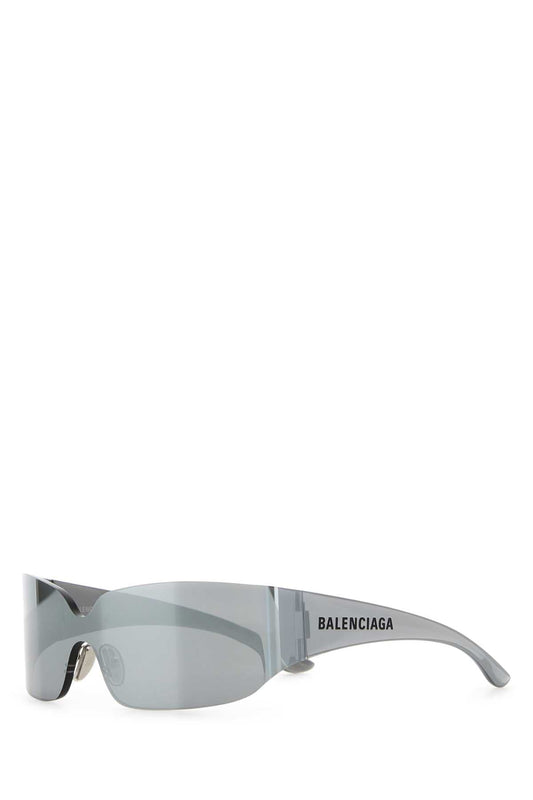 Balenciaga Grey Nylon Mono Square Sunglasses - Image 1