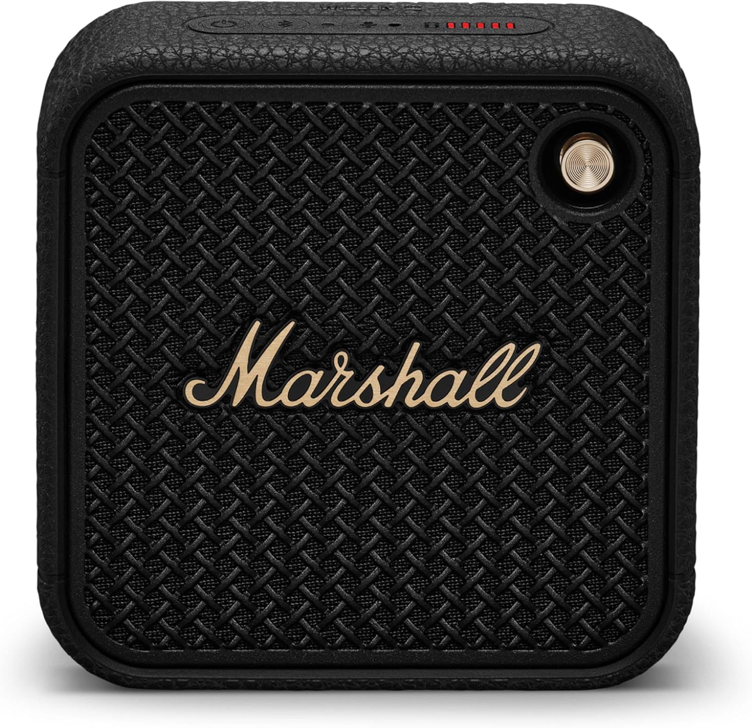 Marshall Wireless Portable Waterproof Speaker Willen II Black & Brass Continuous Playback 17 Hours/IP67 Waterproof/Ultra Compact/Fast Charging [Domestic Genuine Product]