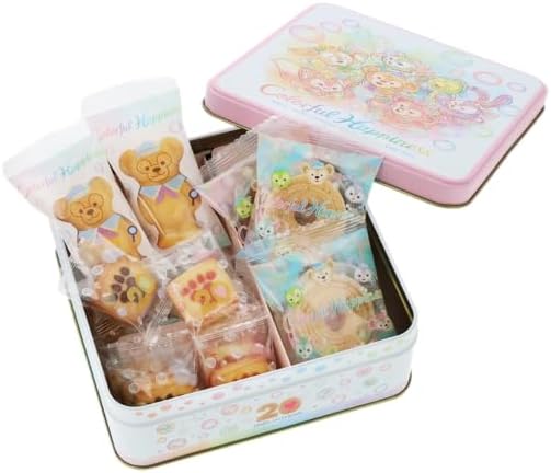 Tokyo DisneySea Exclusive, Duffy & Friends Assorted Sweets Can "Duffy & Friends 20th Anniversary Colorful Happiness", Popular, Sweets, Souvenir, Disney Goods, Present (1 Piece)