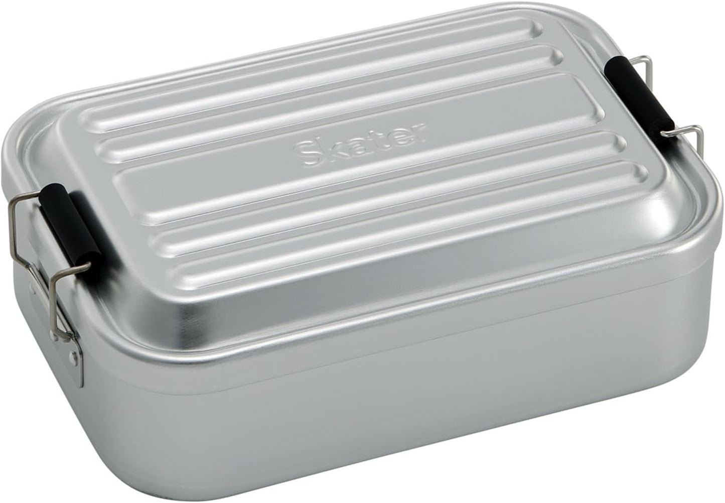 Skater AFT10B-A Aluminum Lunch Box, Fluffs Easily, Large Capacity, 33.8 fl oz (1000 ml), Men’s, Silver