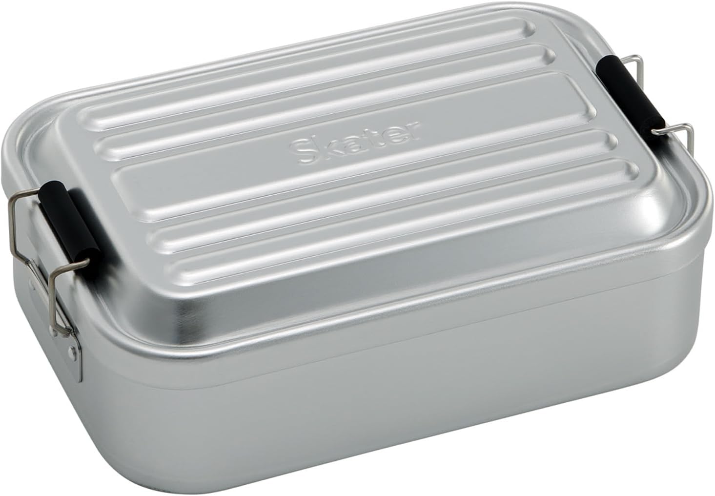 Skater AFT10B-A Aluminum Lunch Box, Fluffs Easily, Large Capacity, 33.8 fl oz (1000 ml), Men’s, Silver