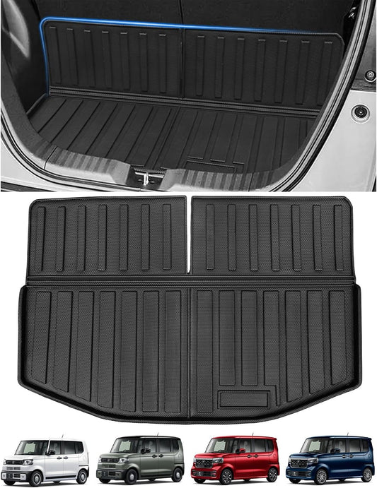 Honda New Model NBOX JOY JF5 JF6 Luggage Mat N Box Joy Trunk Mat 3D JF5 JF6 Luggage Mat n Box Luggage Tray Folding TPE Material 2023.10 ~ Present Genuine Replacement Vehicle Specific Design Stain