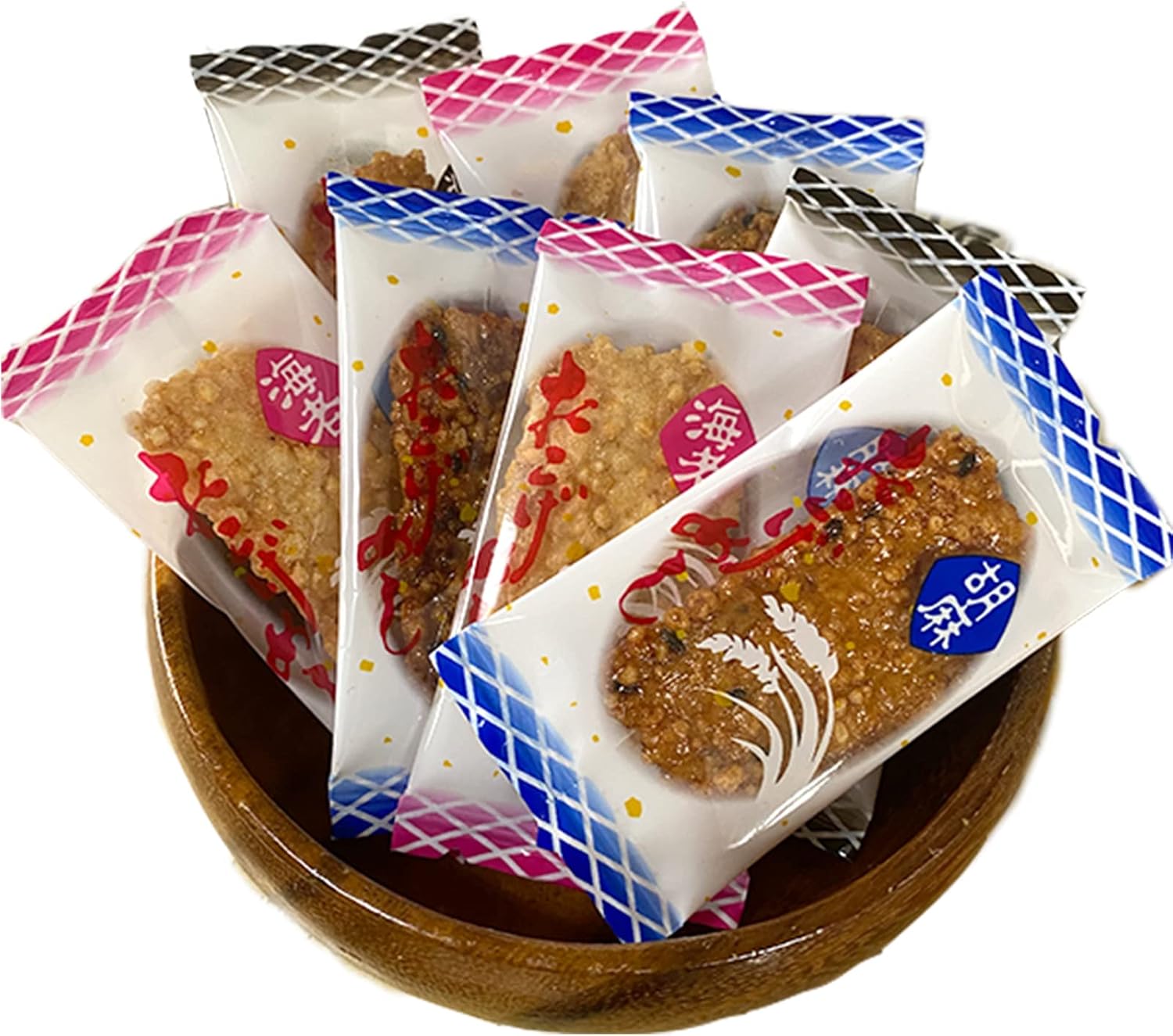 【Kyushu Kara no Okurimono】 Okoge Rice Senbei 3-Type Taste Comparison Set Soy Sauce Sesame Shrimp Individually Wrapped Okak Rice Crackers Snacks Takeout Treats Appetizers Delicacies