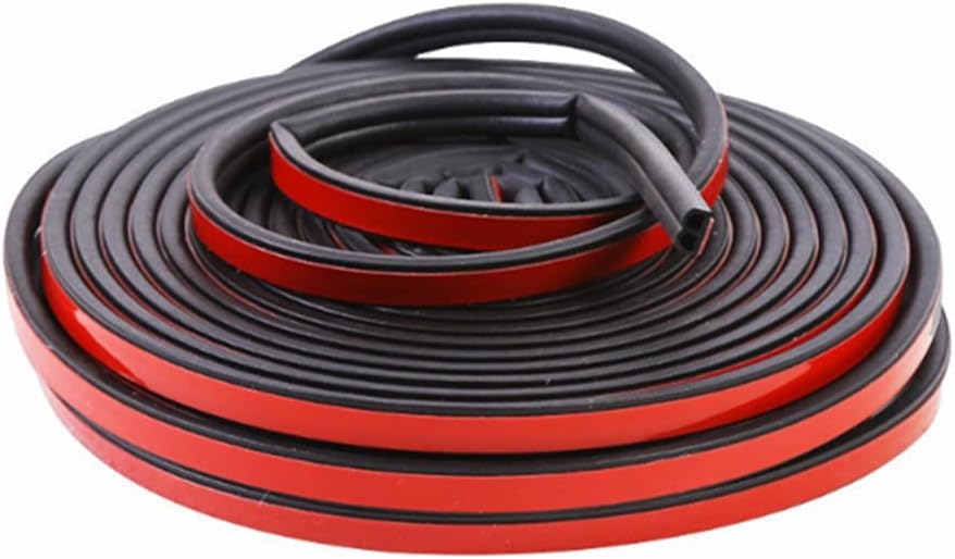 YFFSFDC Car Door Mall, Wind Noise Prevention Tape, Soundproofing Tape, Double Sided Tape, Improves Airtightness, Silent, Dustproof, Easy Removal, Shockproof, Scratch-Resistant, B-Shaped, 32.8 ft (10