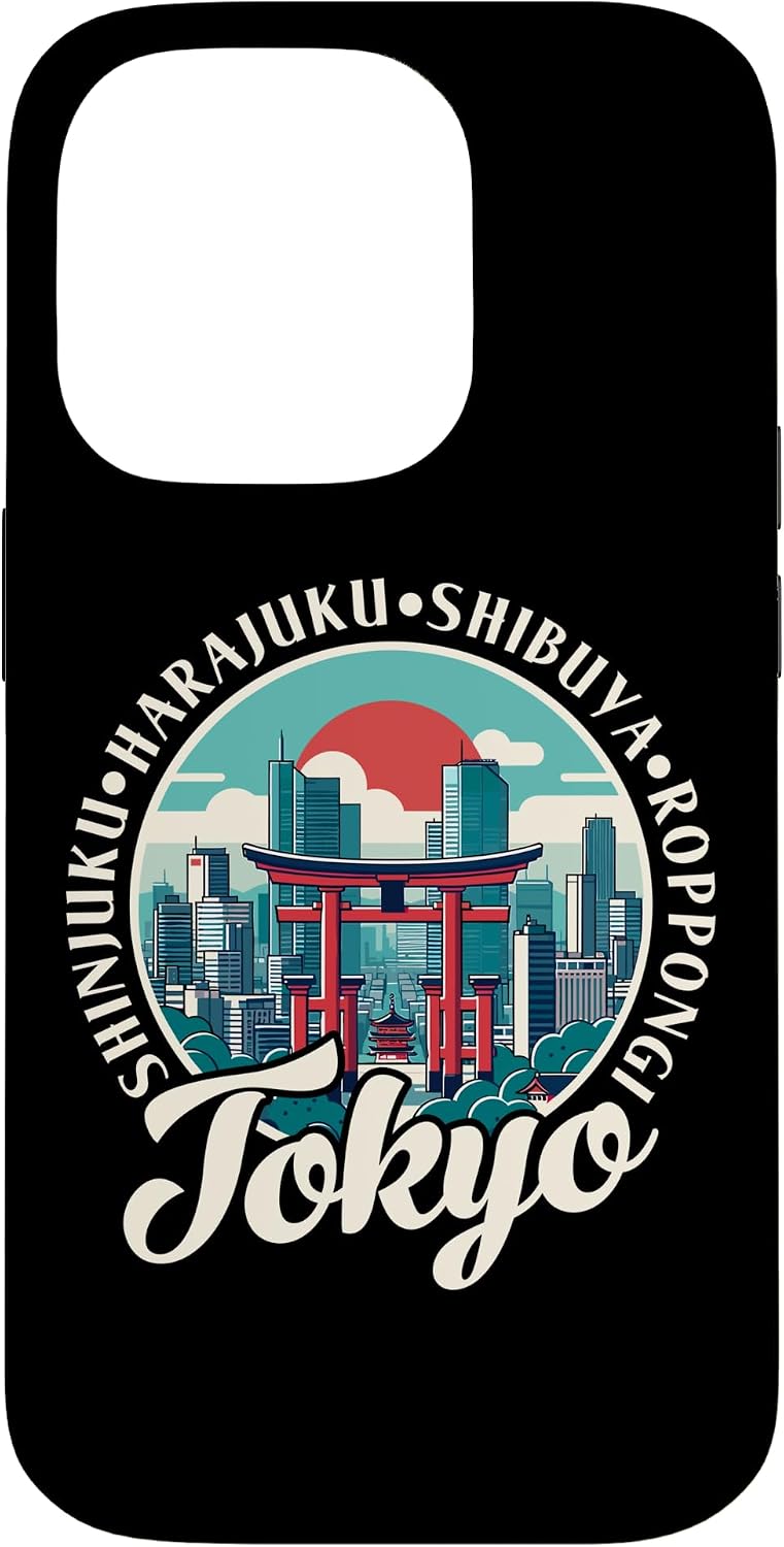 東京 新宿 原宿 渋谷 六本木 日本 お土産 スマホケース iPhone 14 Pro 用