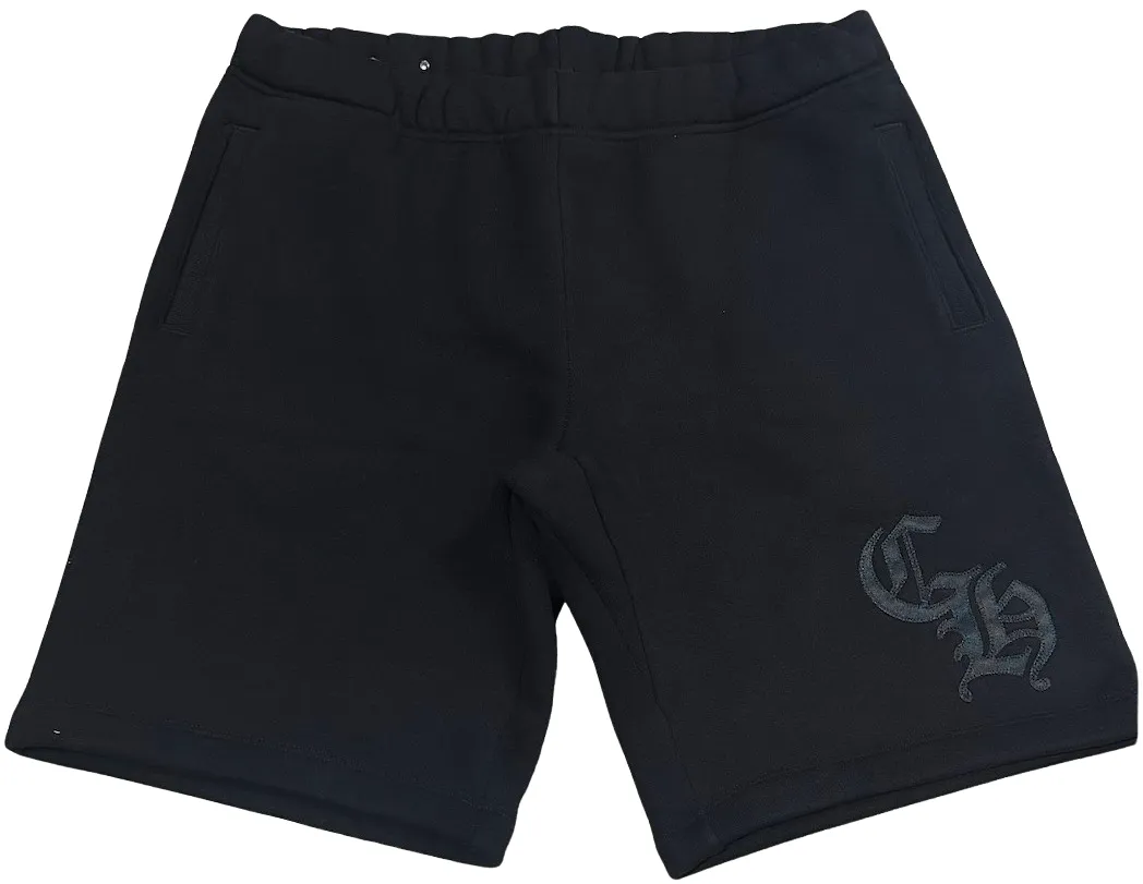 CHROME HEARTS 'BLACK' SEVEN-11 CH SHORTS
