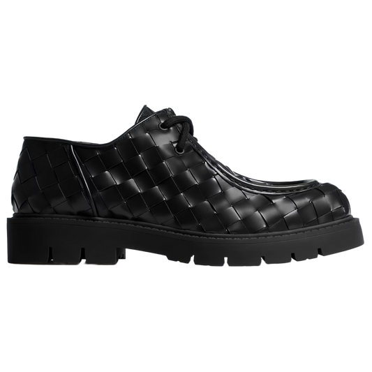BOTTEGA VENETA 'BLACK' HADDOCK LACE-UP SHOE