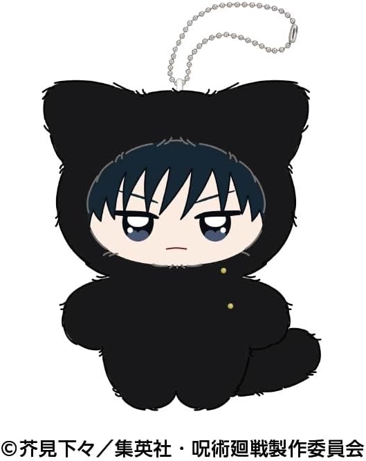 Ensky TV Anime "War of Magical War" Chimikemo Masukotto 2. Megumi Fushiguro, Approx. H 3.9 x W 3.7 x D 1.6 inches (100 x 95 x 40 mm), Polyester, M