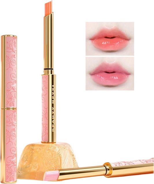 UNYOKE Color Change Lip Balm, Temperature Sensitive Color Change, High Moisturizing, Temperature Change Color Change Lip Gloss, Moisturizing and Hydrating, Natural Color, Daily Work Makeup, Non-Stick