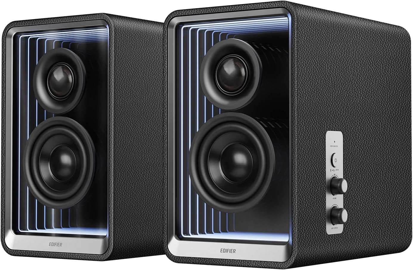 "VGP2024 Gold Award" Edifier QR65 Bluetooth 5.3 Abyss Monitor Speaker, Wired/Wireless High Resolution Compatible, LDAC Maximum Output 70W, TurboGaN Charging Function, RGB Light, 3-Way Connection