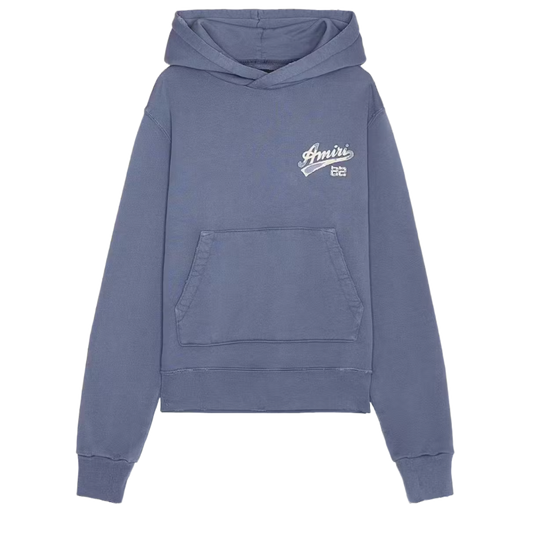 AMIRI 'BLUE 22 DISTRESSED' HOODIE