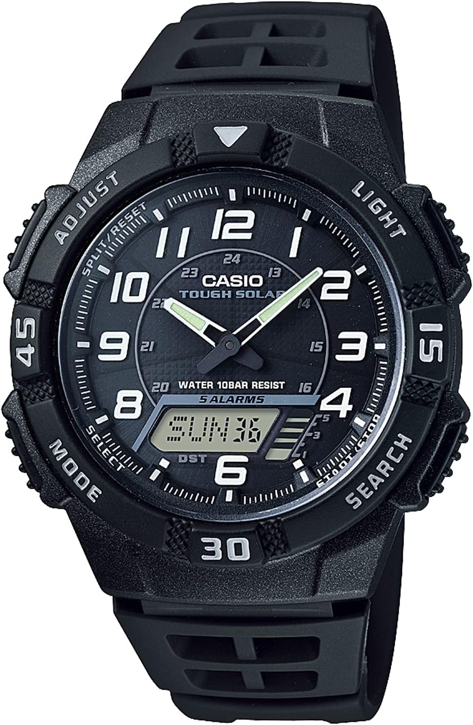 Casio AQ-S810 Watch, Casio Collection, multicolor (black / white)