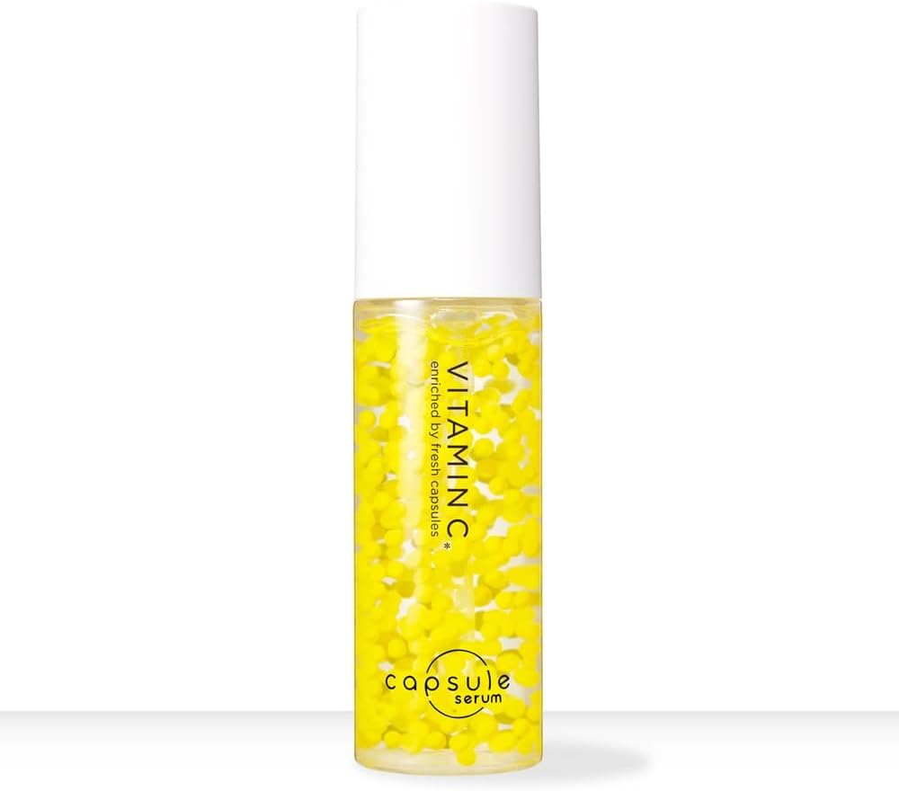 Capsule Serum, Vitamin C, Serum, 1.0 fl oz (30 ml), Raw Vitamin C, Pore Dullness, Niacinamide, Ceramide, CICA, Vitamin C Derivative, Moisturizing, Drying, Rough