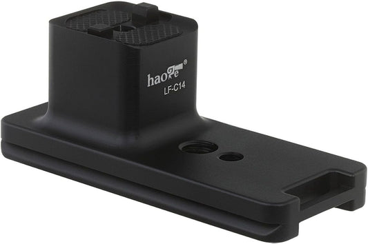 Haoge LF-C14 レンズフット三脚座マウントリング for キヤノン Canon EF 100–400mm f4.5–5.6L IS II USMレンズ用 内蔵Arca Swiss アルカスイス互換 クイックリリースプレート