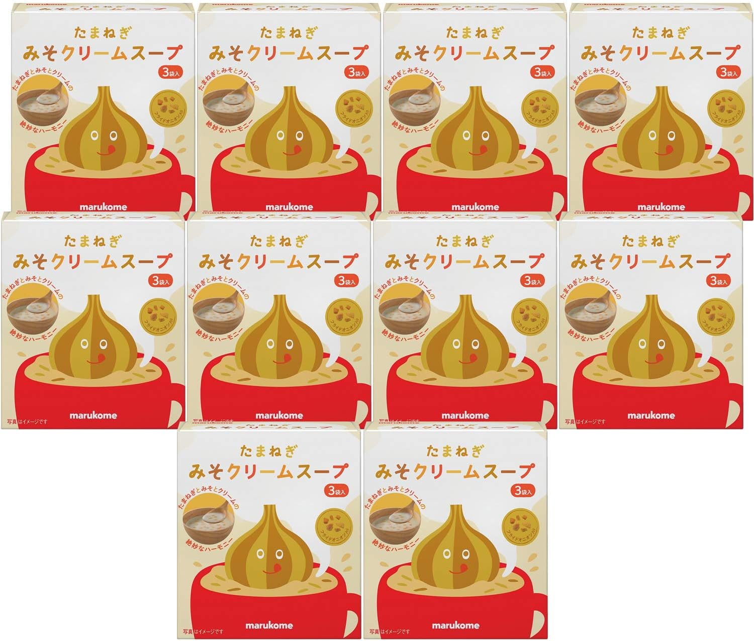 Marukome Onion Miso Cream Soup, 3 Meals x 10 Packs
