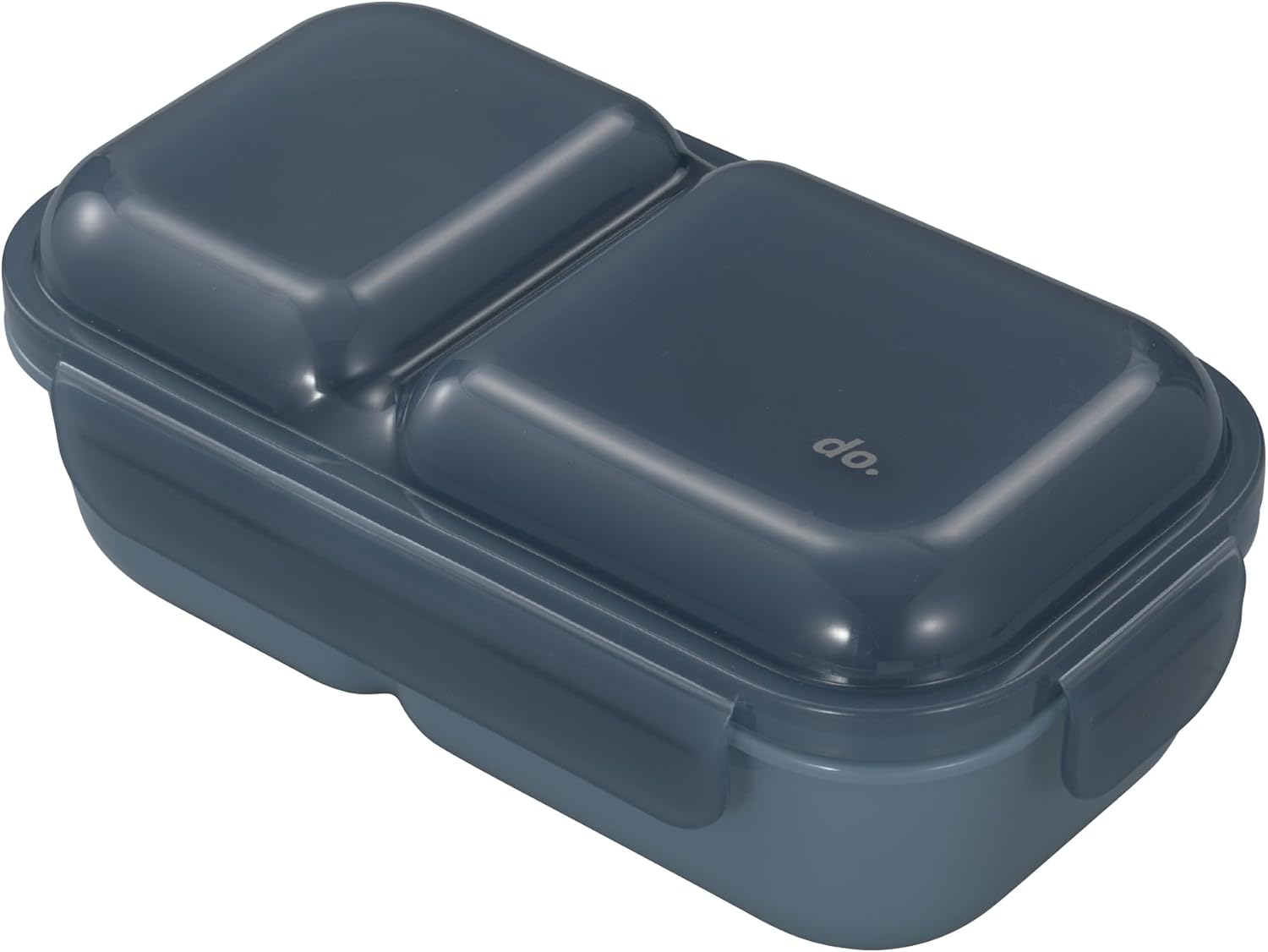 CB Japan Dome Lid Bento Box, Easy to Arrange, Fluffy, 600ml, Navy, 4-Point Lock for Secure Fixation, W-Seal to Prevent Leaks, Dome Man 600 DSK