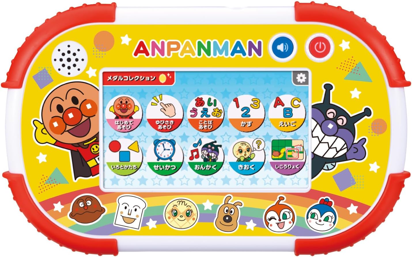 Bandai (バンダイ) Touch and Learn! Anpanman Educational Pad for Ages 1.5 and Up, Suitable for Children Aged 1 Year 6 Months and Above