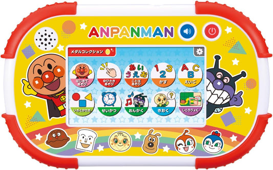 Bandai (バンダイ) Touch and Learn! Anpanman Educational Pad for Ages 1.5 and Up, Suitable for Children Aged 1 Year 6 Months and Above
