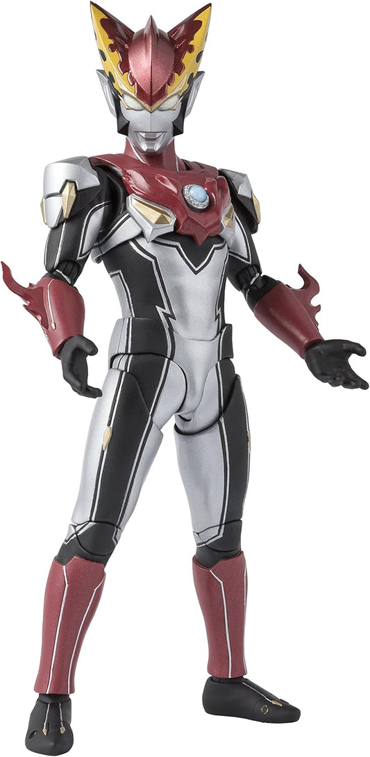 S.H. Figuarts Ultraman R/B Ultraman Rosso Flame, Approx. 5.9 inches (150 mm), ABS & PVC Painted Poseable Figure (Comes with First Edition Gift)