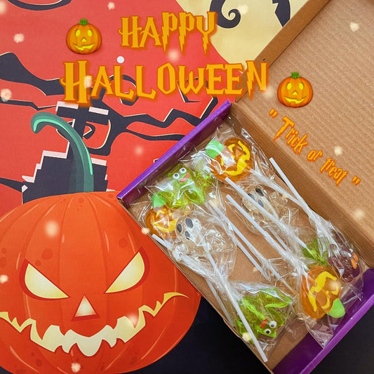 Seikaoen Halloween Candy Assortment, Present, Gift, Individual Packaging, Handout, Chupa Chaps, Hard Candy Candy (12 Packs of Halloween Candy)