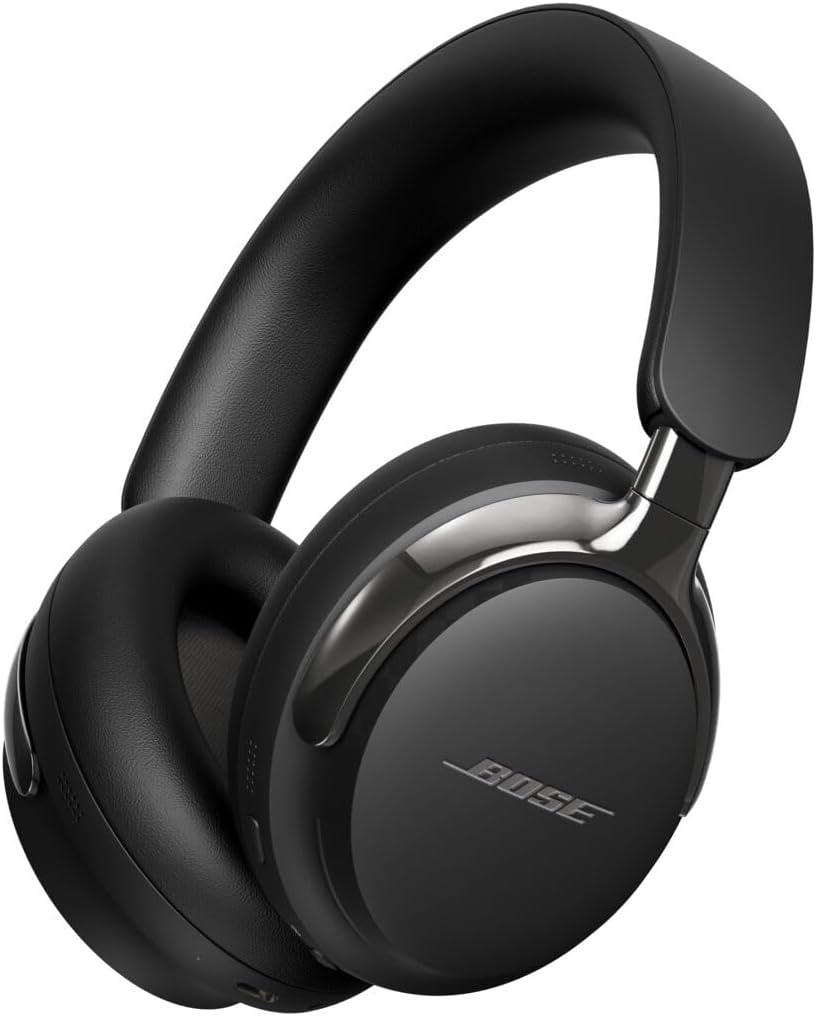 Bose QuietComfort Ultra Headphones (2nd Gen), Spatial Audio Fully Wireless Over-Ear Headphones, Noise Cancelling, Bluetooth Connection, Built-in Microphone, Up to 30 Hours Playtime, Fast Charge, Black