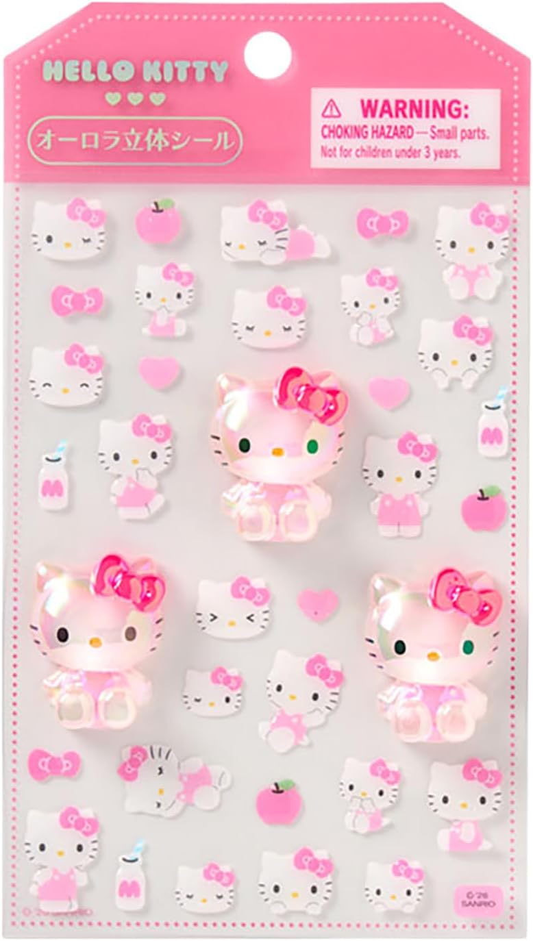 Sanrio Aurora 225223 Hello Kitty Sticker, Age 3 Years and Up