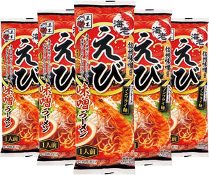 Goki Foods Shrimp Miso Ramen 4.2 oz (120 g) x 5 Packs