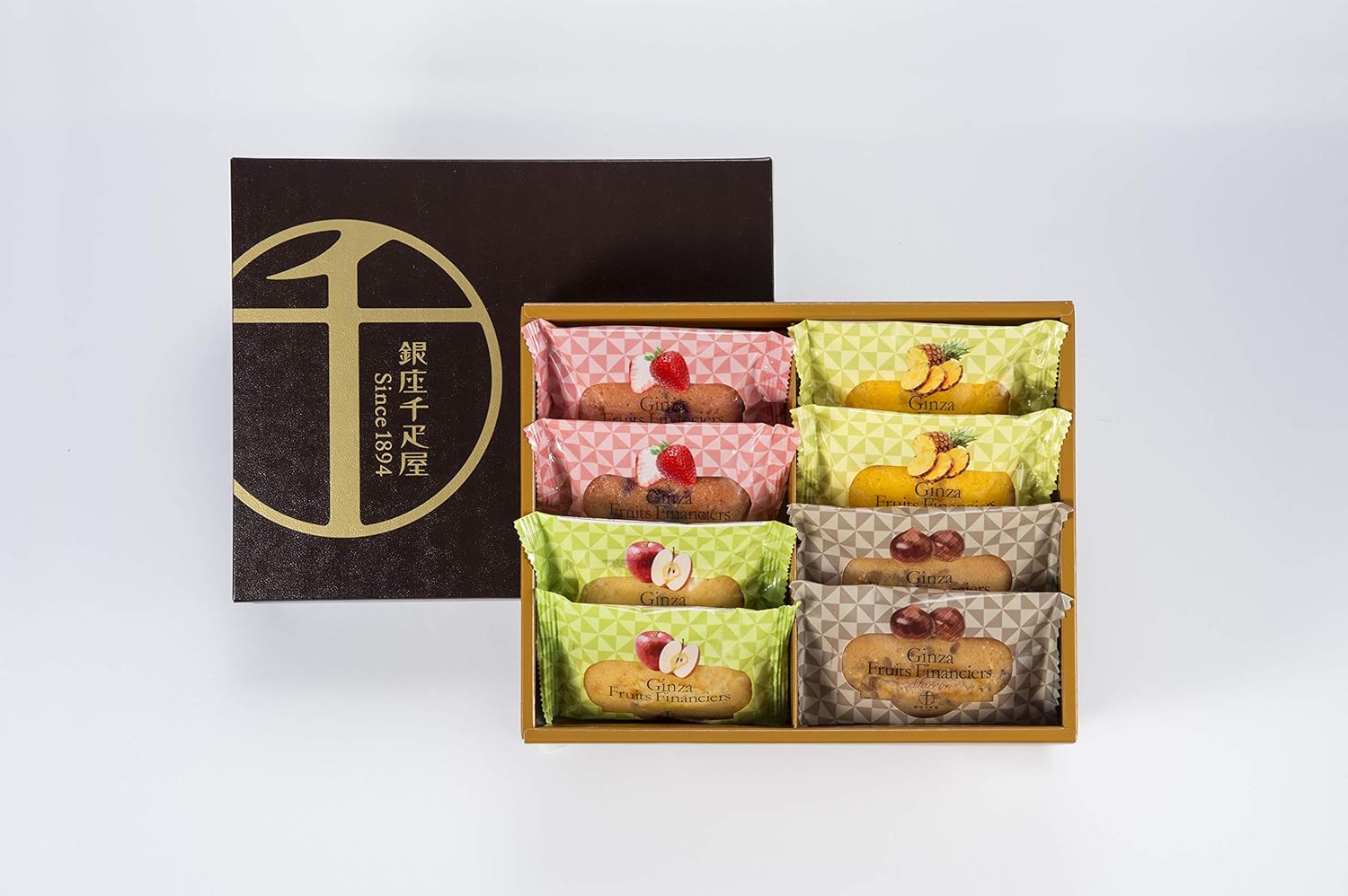 Gift Candy Baked Goods Assortment Patisserie Ginza Senbiki-ya Ginza Fruit Financier A (8 Pieces)