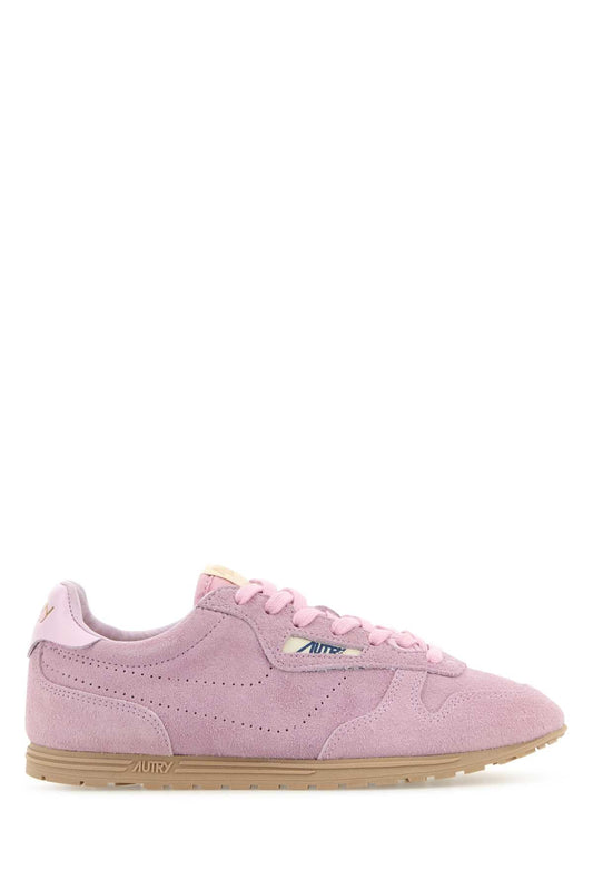 Autry Pink Suede Windspinスニーカー - Image 1