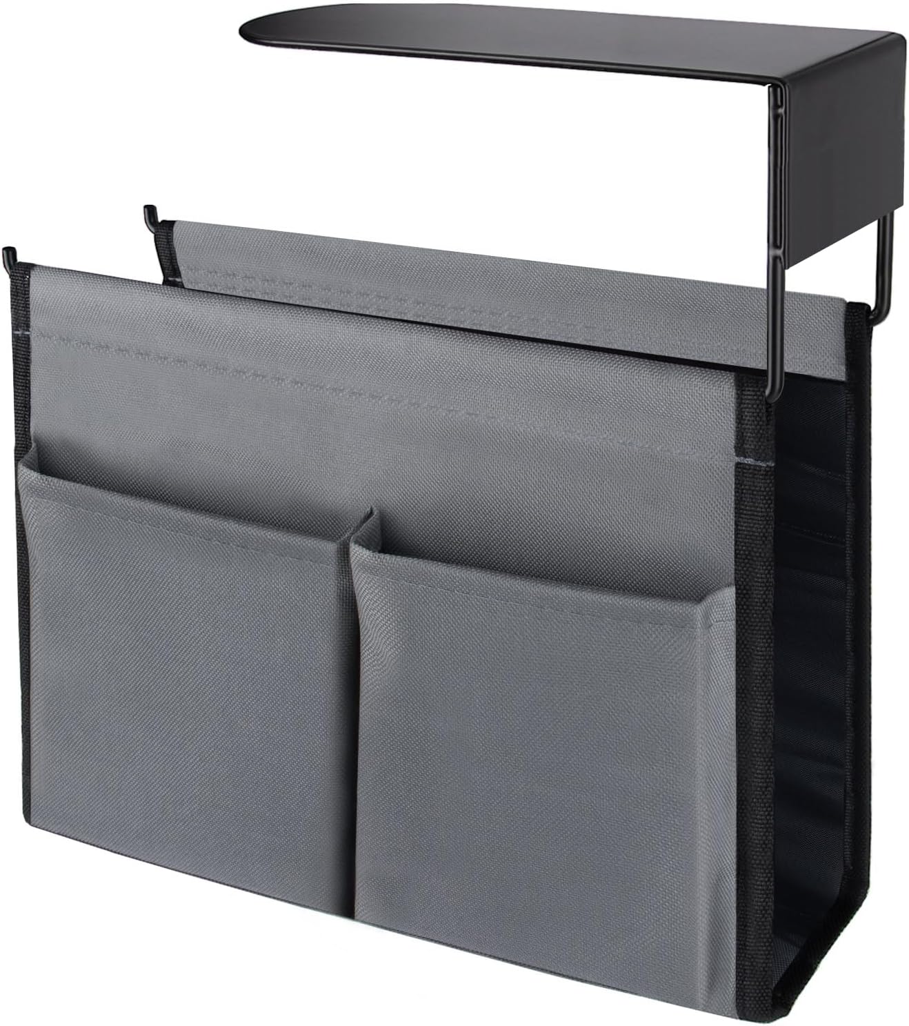 KAMANINA Under-Desk Storage Rack, Compatible with Magazines & Laptops, A4 Size Load Capacity Design, Iron + Nylon, Stain Resistant, 13.8 inches (35 cm), Compact, Under-Desk Storage, Convenient Goods