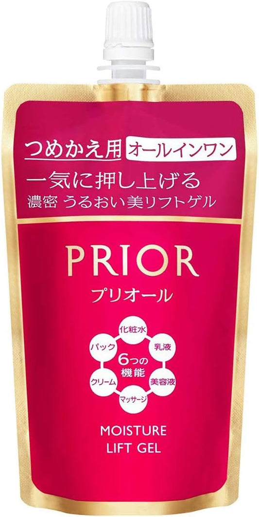Prior (Official) Shiseido Priol Moisturizing Beauty Lift Gel, Refill, 3.1 fl oz (105 ml) All-in-One Aging Care