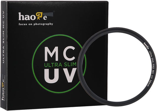 Haoge 58mm ウルトラスリムMC UVプロテクションマルチコート紫外線レンズフィルター Canon 800D 700D 200D 1300D 60D EF-S 18-55mm f4-5.6 is、55-250mm F4-5.6 レンズ用