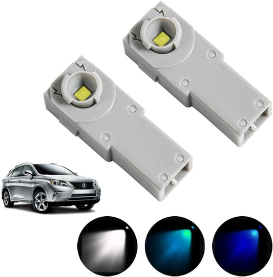 LIKENNY Genuine Replacement LED Inner Lamp, Set of 2, Footlamp, SMD-LED, 3 Chips, Car Light, Foot Light, Room Lamp, Glove Box, Console Illumination, Glove Box, Compatible with Many Toyota, Universal