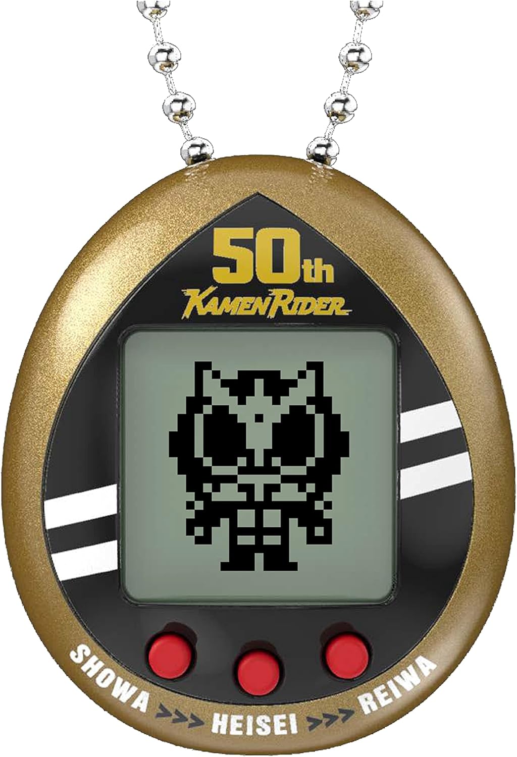 Tamagotchi Nano x Kamen Rider 50th Anniversary Legacy Gold Version