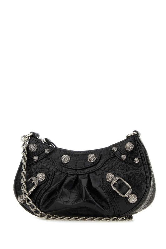 Balenciaga Black Leather Le Cagole Mini Handbag - Image 1