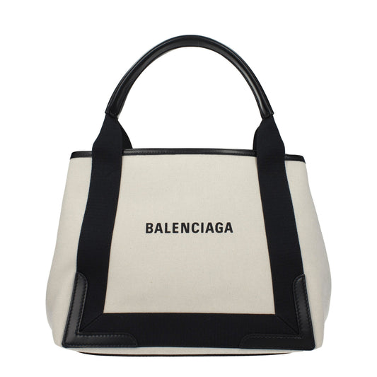 Balenciaga バレンシアガハンドバッグ女性ファブリックベージュ/ブラック - Image 1
