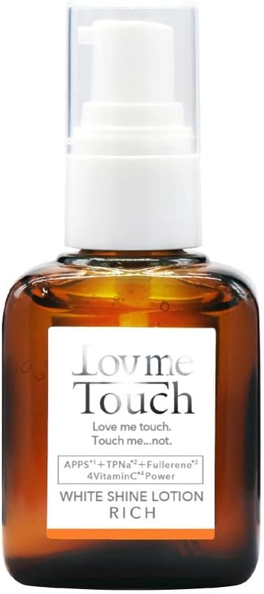 Love Me Touch White Shine Lotion, Rich, 1.0 fl oz (30 ml) Essence, Vitamin C Derivative, Vitamin E Derivative, Fullerene, Panthenol, Hyaluronic Acid, Ectoin, Serum, Vitamin C, Vitamin E, APPS, TPNa,