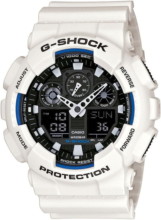 Gショック カシオ G-SHOCK CASIO メンズ 腕時計 アナデジ 海外モデル STANDARD GA-100B-7ADR ホワイト 逆輸入品