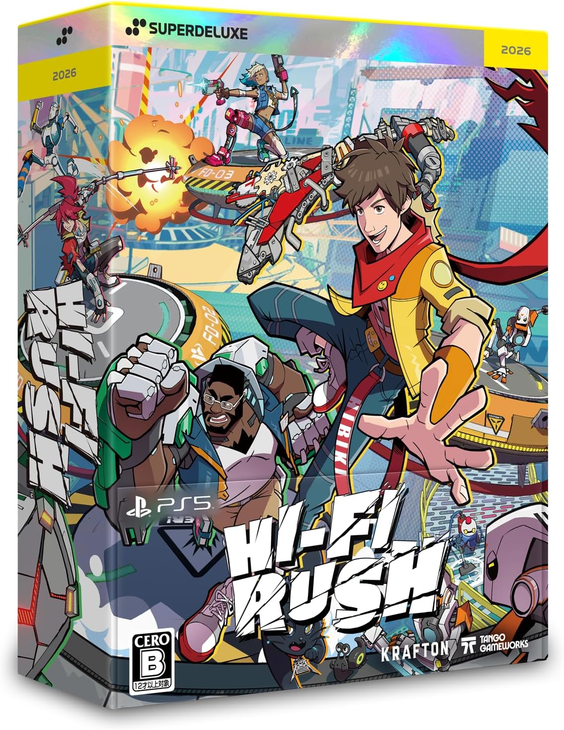 Hi-Fi RUSH DELUXE EDITION -PS5 【特典】キャラクターブック、表裏ジャケット、アートブック、オリジナルサウンドトラック（3枚組）、トレーディングカード 同梱