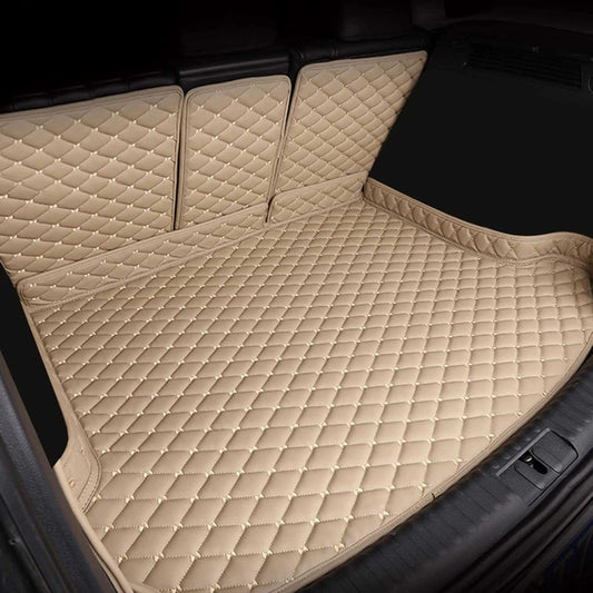 Compatible with Toyota New Prius 60 Series Luggage Mat, 3D Cargo Mat, Prius 60 Series Car Specific Design, Trunk Mat, XPE, Leather Material, Waterproof, Stain Resistant, Abrasion Resistant, Easy