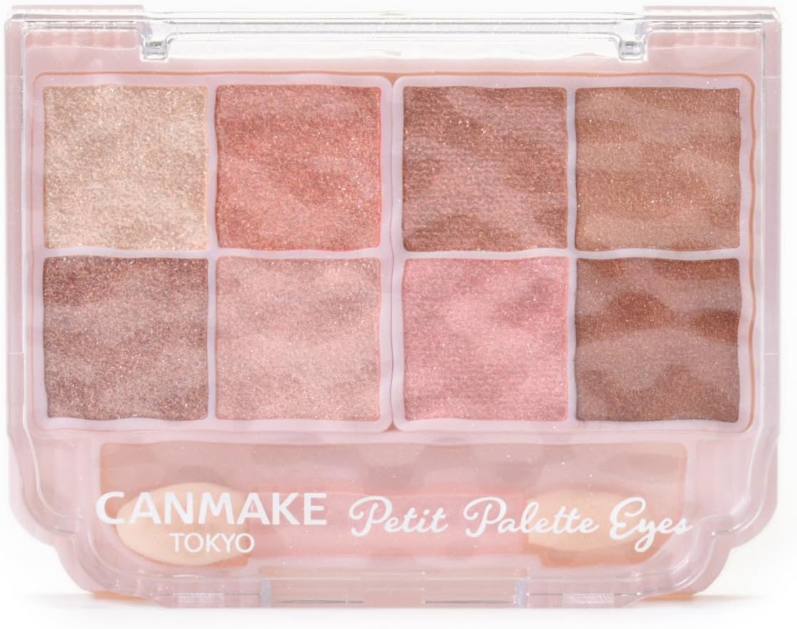 Canmake Petit Palette Eyes (Sparkling Type) S02 Macaron Candy Eye Shadow Glitter Palette Sheer Tip Included