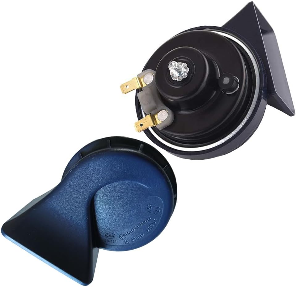 Car Horn, 12 V, Waterproof, Universal, 110 db, Treble/Bass Set of 2