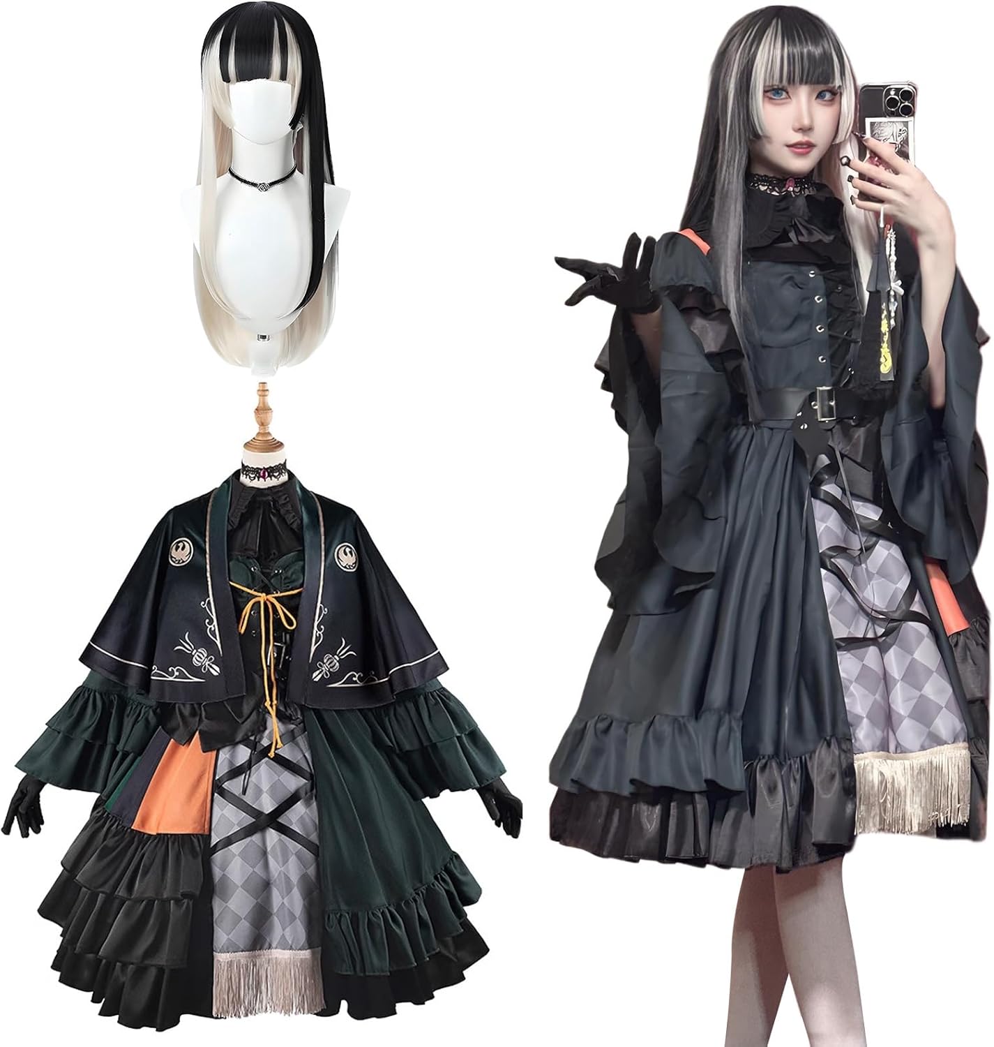 Kamiawase Ryohin Juufuutei Raden Cosplay Costume, Wig Included, Lolita Fashion, Hololive, Costume for Adults, Talent Show, Events, Stage Outfit, M