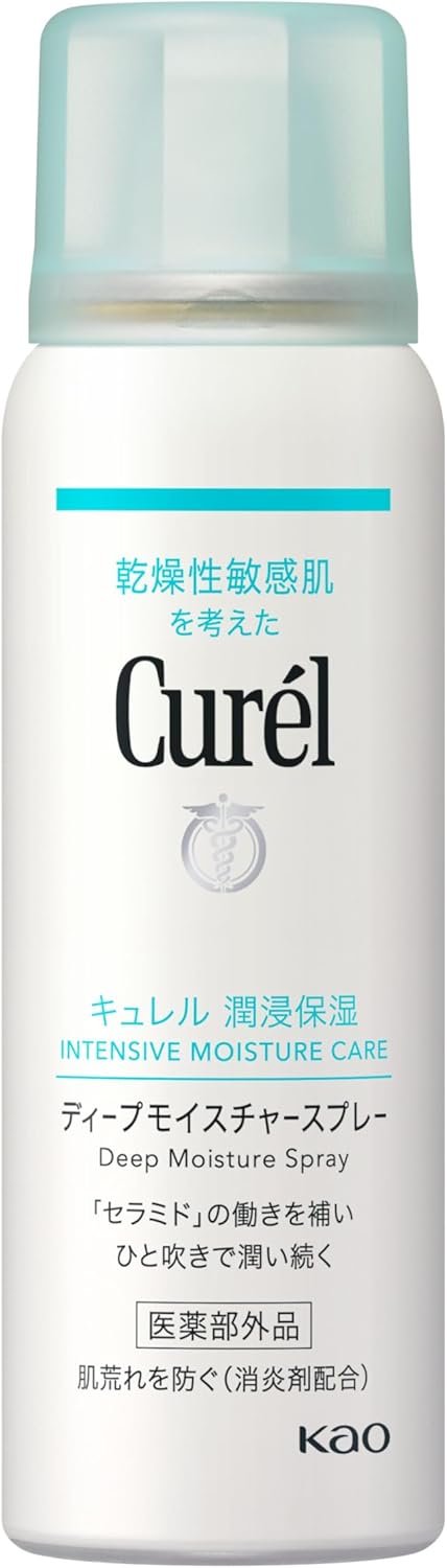 Curél Deep Moisture Spray, 2.1 oz (60 g), Quasi-Drug, Lotion, 2.1 oz (60 g) x 1