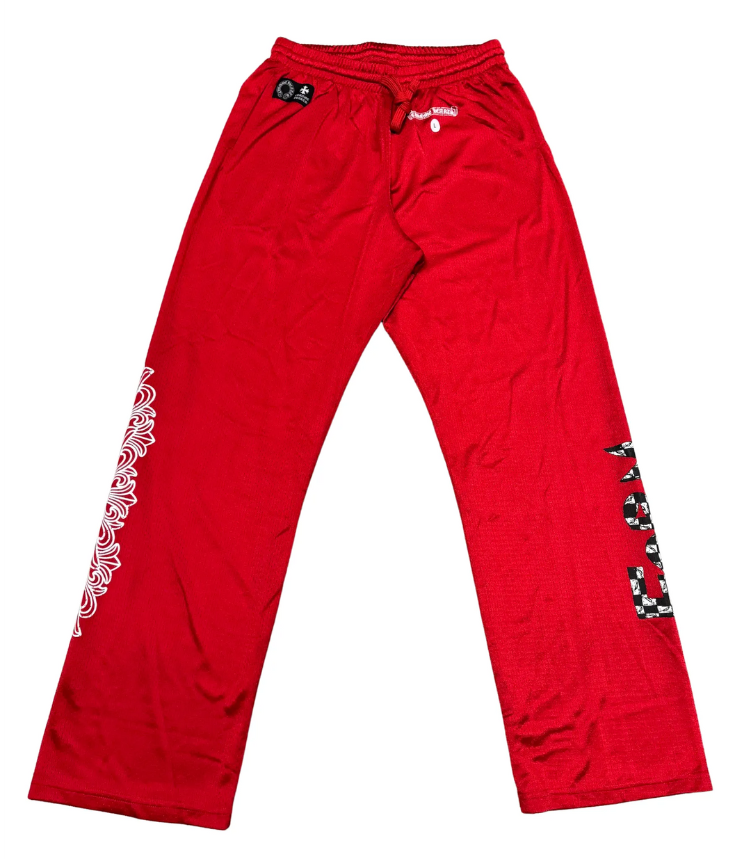 CHROME HEARTS MATTY BOY '99 FORM' RED MESH PANTS