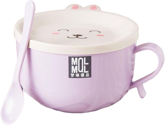 Ramen bowl with lid, cute cat instant ramen bowl, ramen bowl with chopsticks and spoon, ramen rice cooker soup bowl, salad bowl, cereal bowl, pasta bowl, dessert bowl with handle, udon, soba,